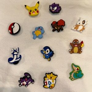 Pokémon Croc Charms 12 NWOT